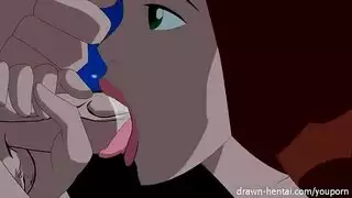 10 فتيات كرتونية يتناوبن على قضيب صلب