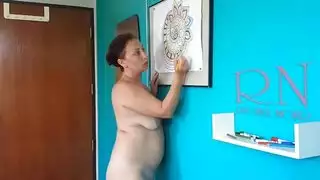 احتفال تانترا الجنسي: يتحول الرسم العاري إلى جماع جماعي