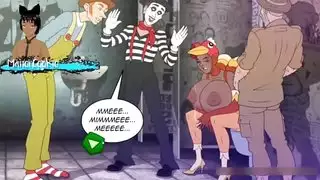 حلقها يتمدد بذلك القضيب الإباحي الضخم